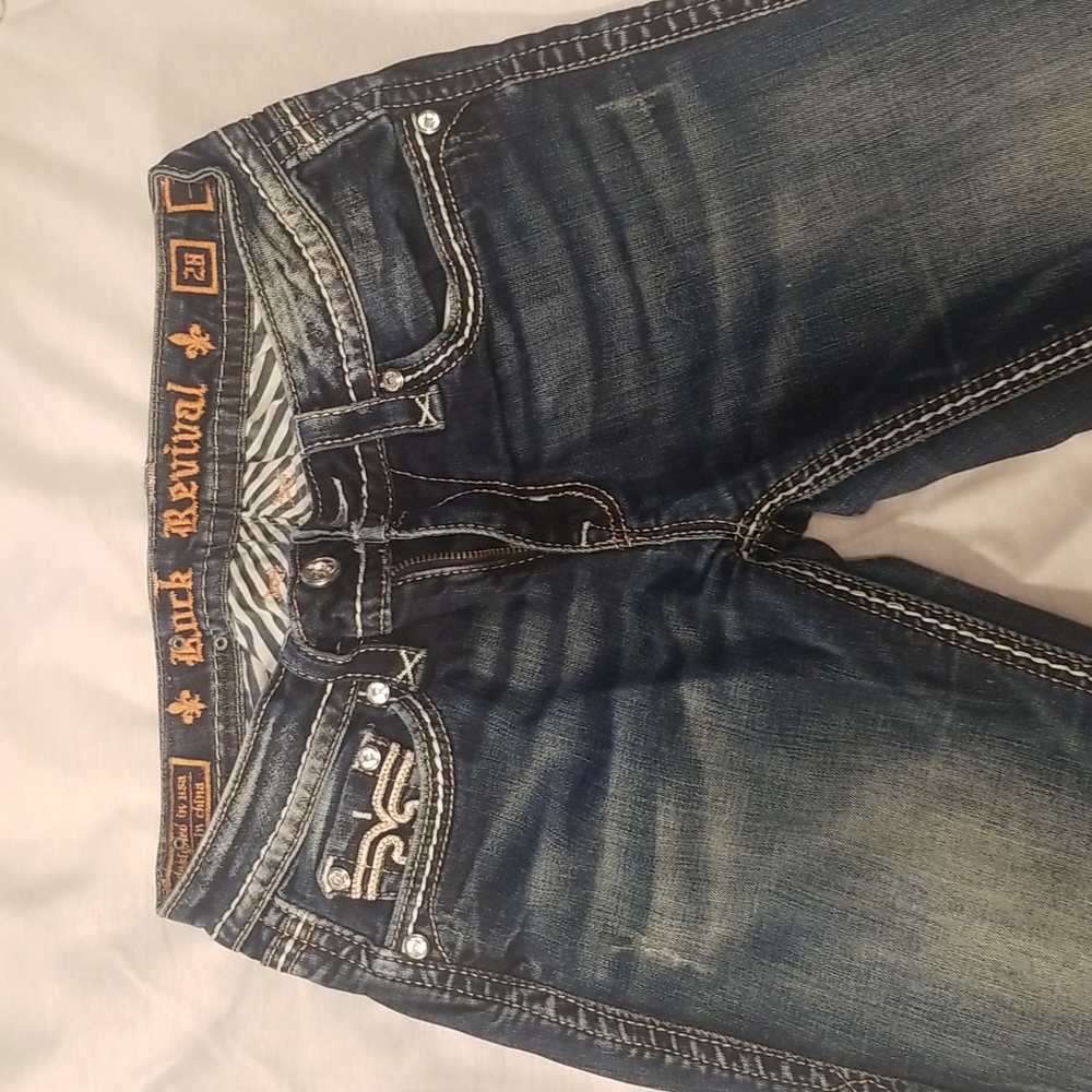 Rock Revival ladies boot cut jeans size 28